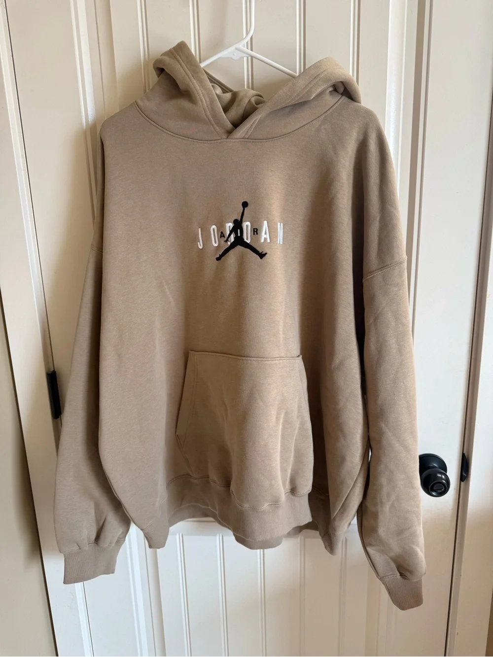 Jordan Men's Crewneck Pullover Hoodie in Taupe